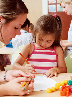 Illustration calendrier photo avec enfant et adulte